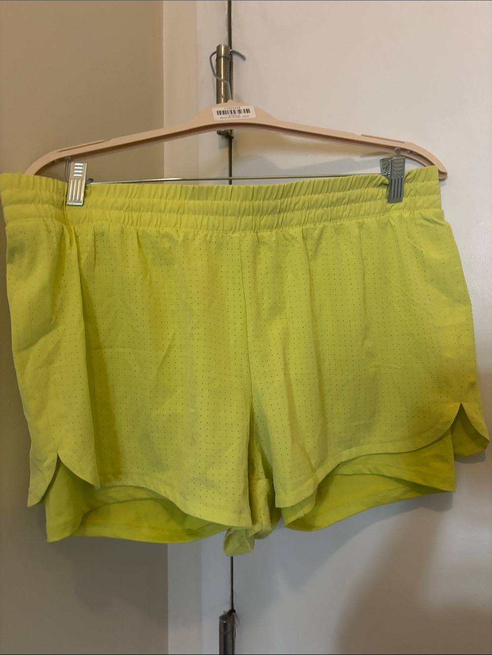 RBX Women's Neon Yellow Athletic Shorts